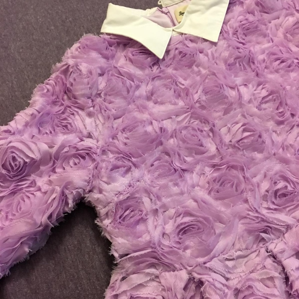 Luxe & Arrow textured floral dress